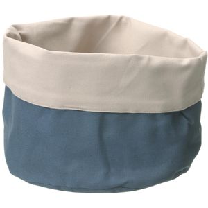 Hendi Brotkorb 429037, Brottasche, aus Stoff, Ø 20 x 20 cm, rund, beige / dunkelgrau