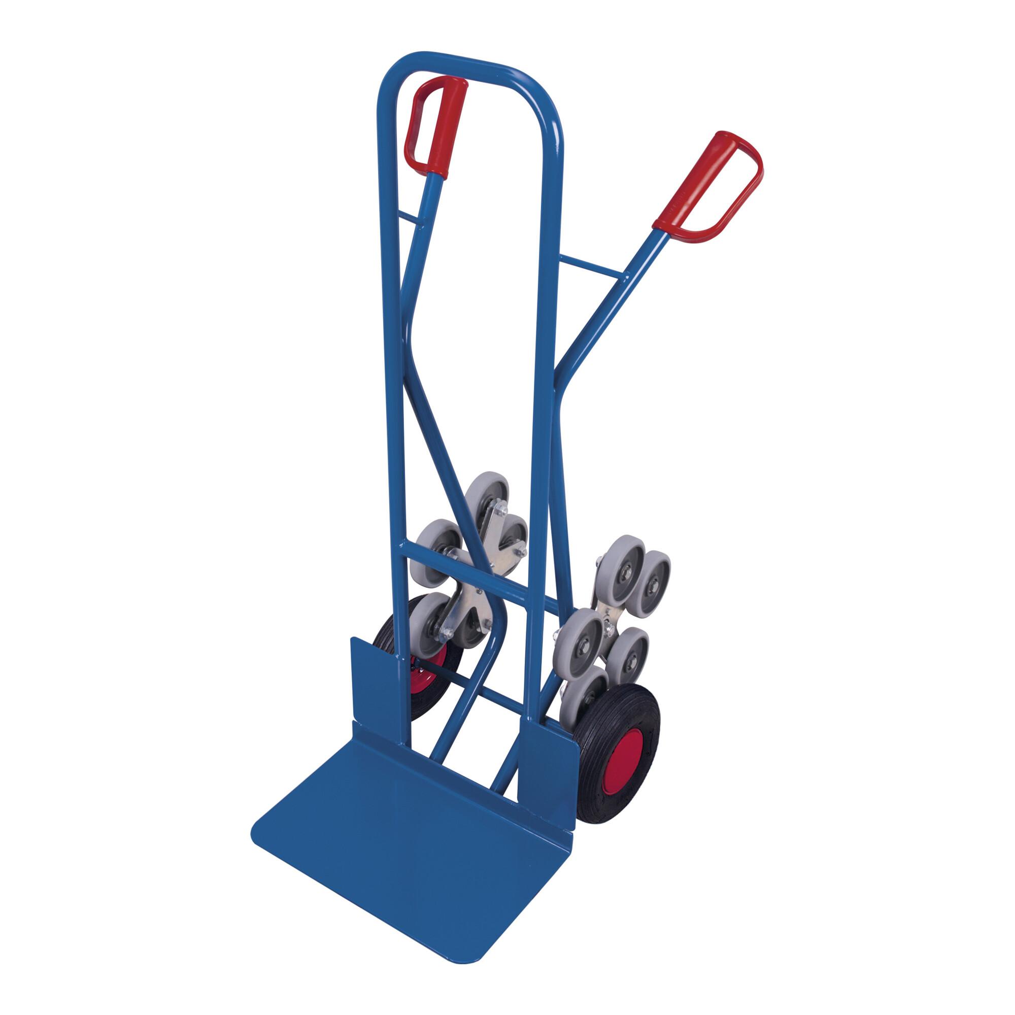 VARIOfit Treppenkarre mit 2 fünfarmigen Radsternen und Luftbereifung Schaufel 480 x 300 mm (sk-710.209)