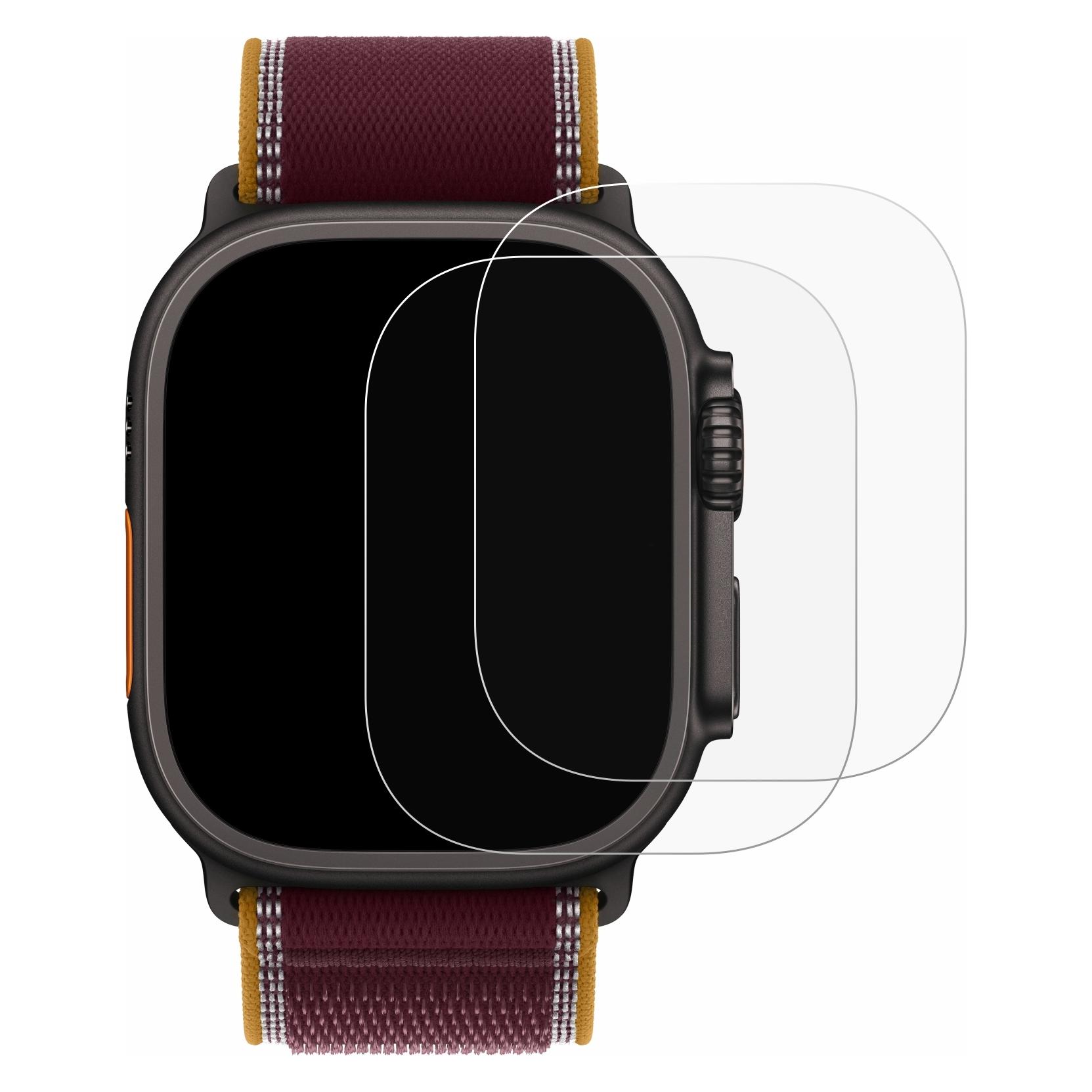 ScreenLeaf Schutzfolie für Apple Watch Ultra 4 (49 mm) Displayschutz Display Schutz Folie Klar Transparent (6164626)