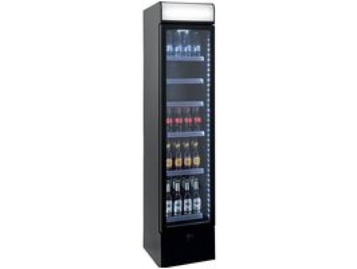 Vitrine à Boissons - L2G - l404 - Noir - 2 Portes - LED Intégré - 440 mm de Largeur