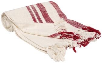carol & frank Morgan Ruby Woven Throw Blanket