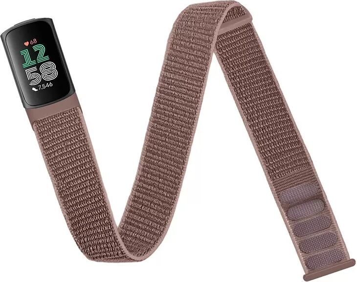 INF Kompatibel mit Fitbit Charge5/6 Nylon Armband mit Klettverschluss, Atmungsaktiv und Wasserfest, Komfortable Passform in