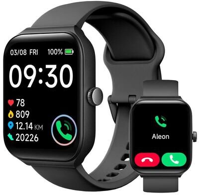 All Categories Goods Waterproof Smartwatch, Bluetooth IPhone & Samsung Compatibility, Smart Watch For Men Women black
