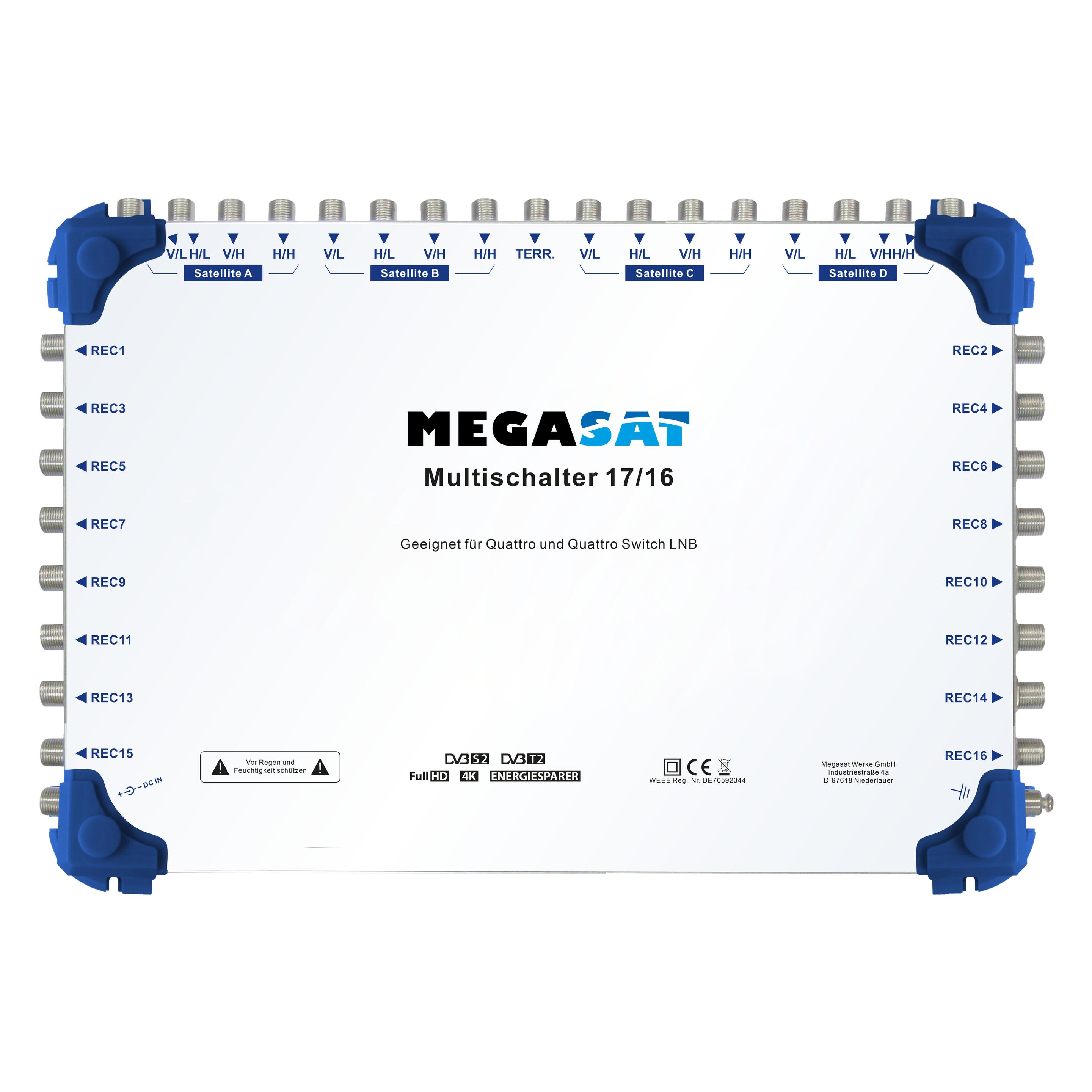 Megasat Multiswitch 17/16 (Multischalter) (0600155)