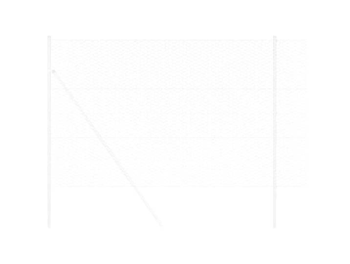 vidaXL Clôture hexagonale 1\,5 x 10 m Acier galvanisé Argenté Fait pour durer avec de l'acier galvanisé à chaud\, Style moderne et pratique\, Métal solide pour plus de résistance