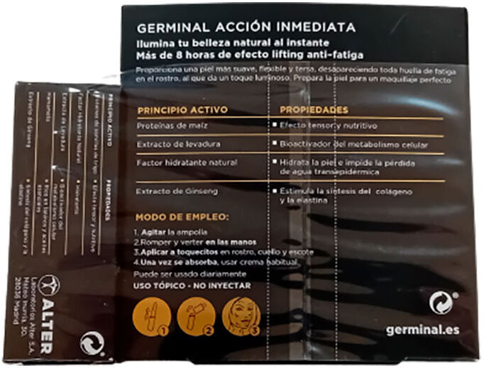 Germinal coffret De Ampolas De Ação Imediata 7 unid.