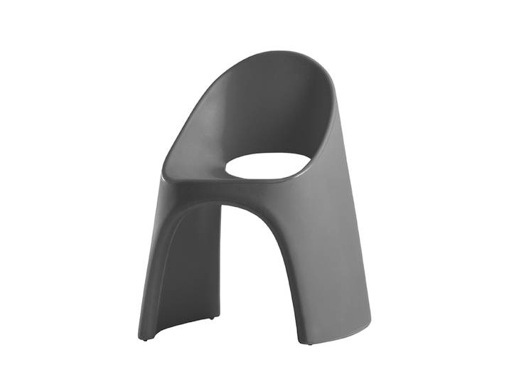 SLIDE set de 2 chaises AMELIE (Gris - Polyéthylène)