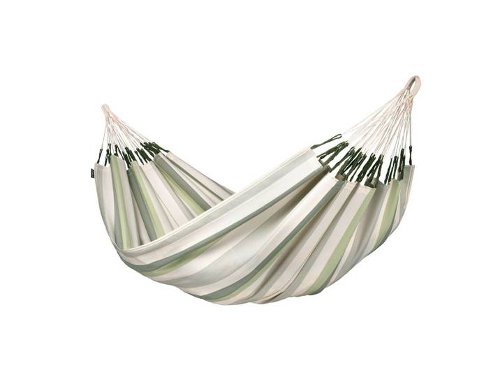 Hängematte Classic Double Hammock Outdoor Weiß/Grün