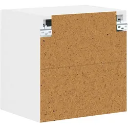 vidaXL Qusonville (2x Wandglas-Schrank (1 Tür) 40 cm breit 40 cm hoch), Geschirrspülerblende, Weiss