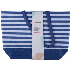 Alpina - Pruhovaná Strand- Tasche 49,3x16x34 cm (Námořnická / weiß)