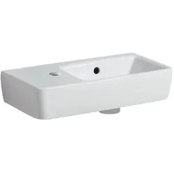 Geberit Waschtisch Renova Compact 276350000 weiss, 50x25cm, Ablagefläche und Hahnloch links