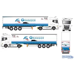 Eligor Transports Granger DAF XG Gardinenplanenauflieger 118664