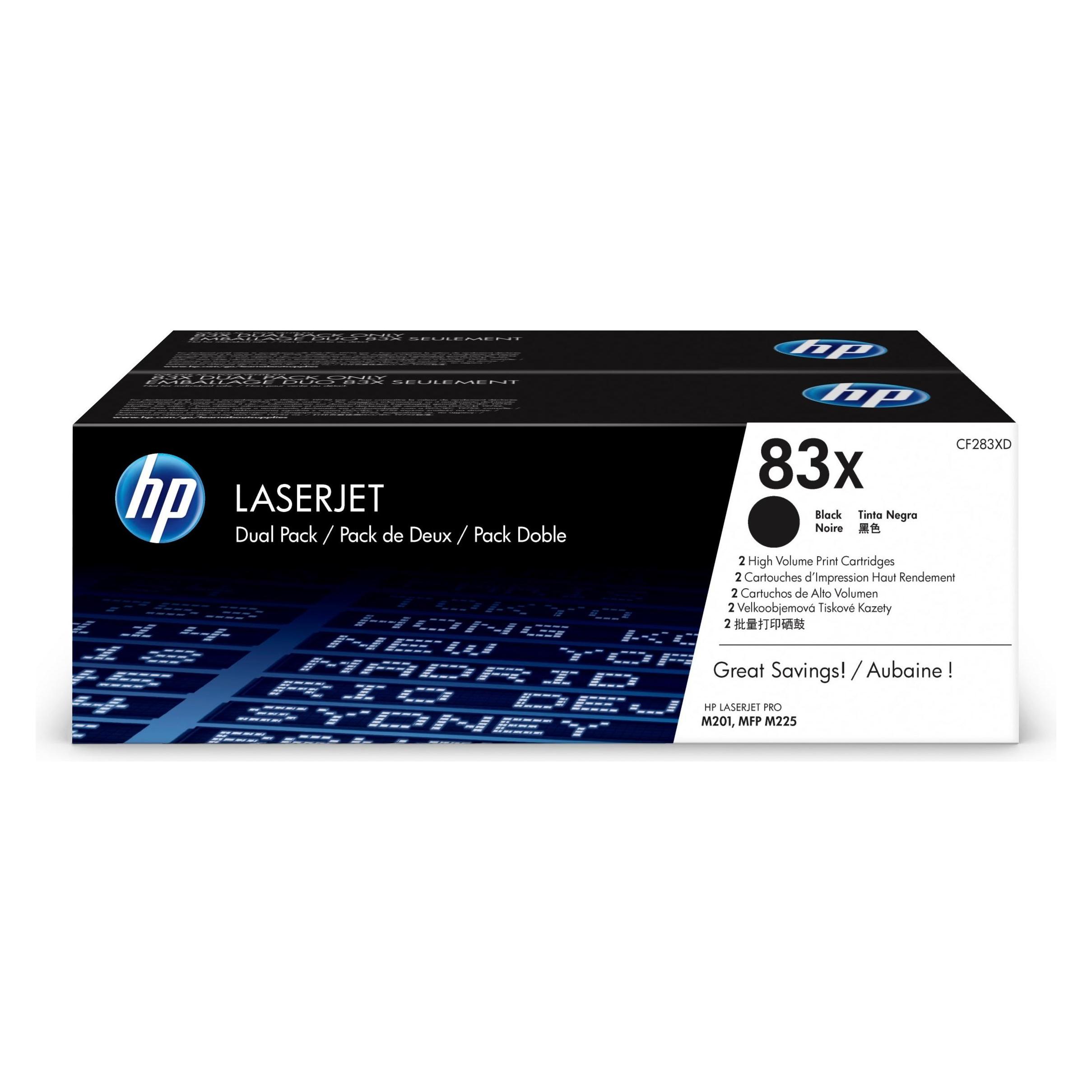 HP 83x (BK) (CF283XD)