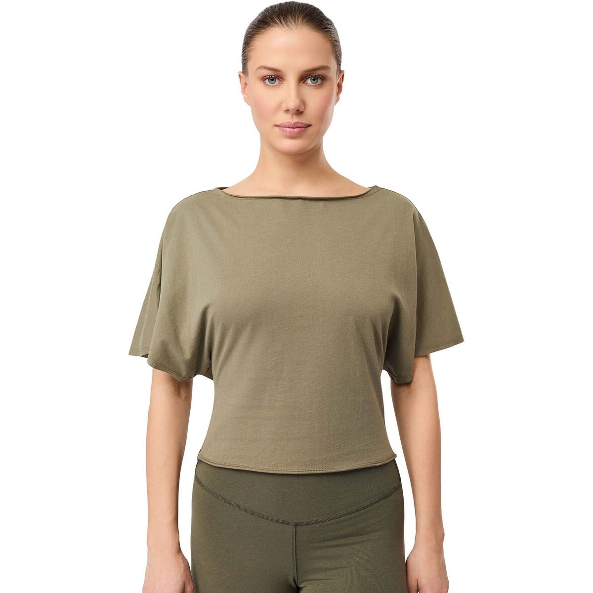 Mandala Back Bow Tee khaki L TS17JE12-Back-Bow-Tee-khaki-L