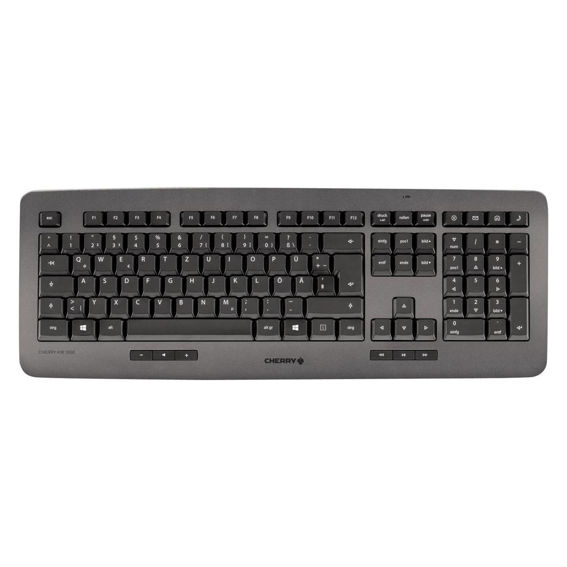 Cherry TAS KW 3000 Wireless EU-Layout schwarz (US, Kabelgebunden) (JK-3000EU-2)