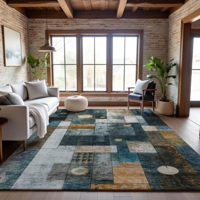 Addison Rugs Premium Washable Super Soft Contemporary Orbit Mayfield Rug