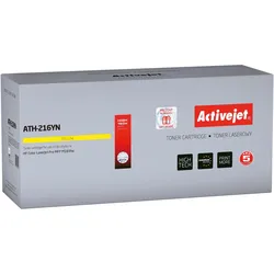 Activejet, Toner, ATH-216YN Toner für HP Drucker, Ersatz für HP W2412A Supreme, mit Chip (Y)