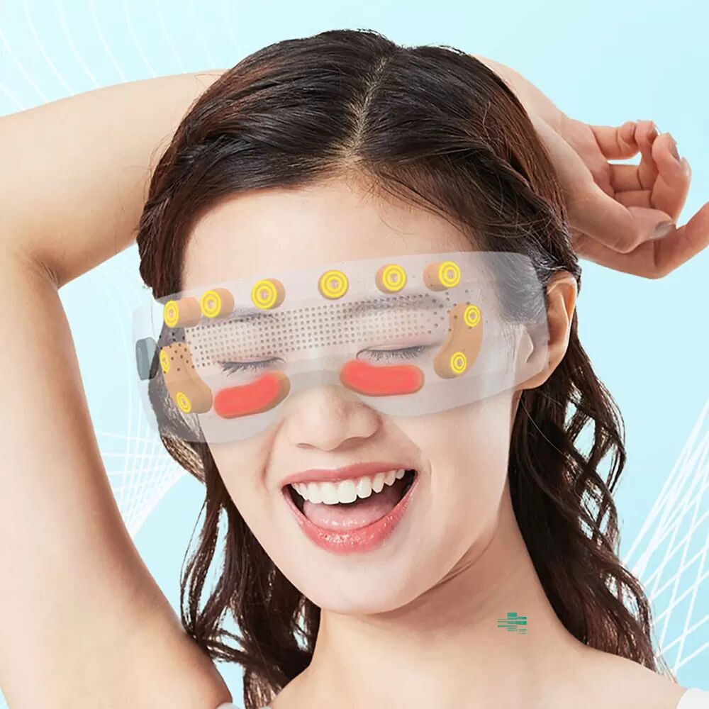INF Multi-Motor Vibrations-Augenmassagegerät mit Wärme, Bluetooth & Musik