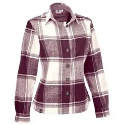 MAUL Damen Bluse Filzmoos Flanell Bluse, Größe 42 in Lila Lila