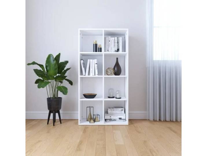 BLL Bibliothèque/Buffet Blanc 66x30x130 cm Bois d'ingénierie 7070649543773