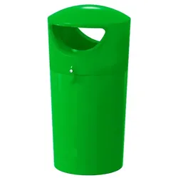 Mülltonne Metro Hooded Müllbehälter 100 L limone mit Innenbehälter, abschließbar, sehr stark & haltbar