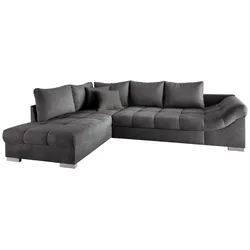 Wohnlandschaft Alvito Anthrazit Nylon/Mikrofaser