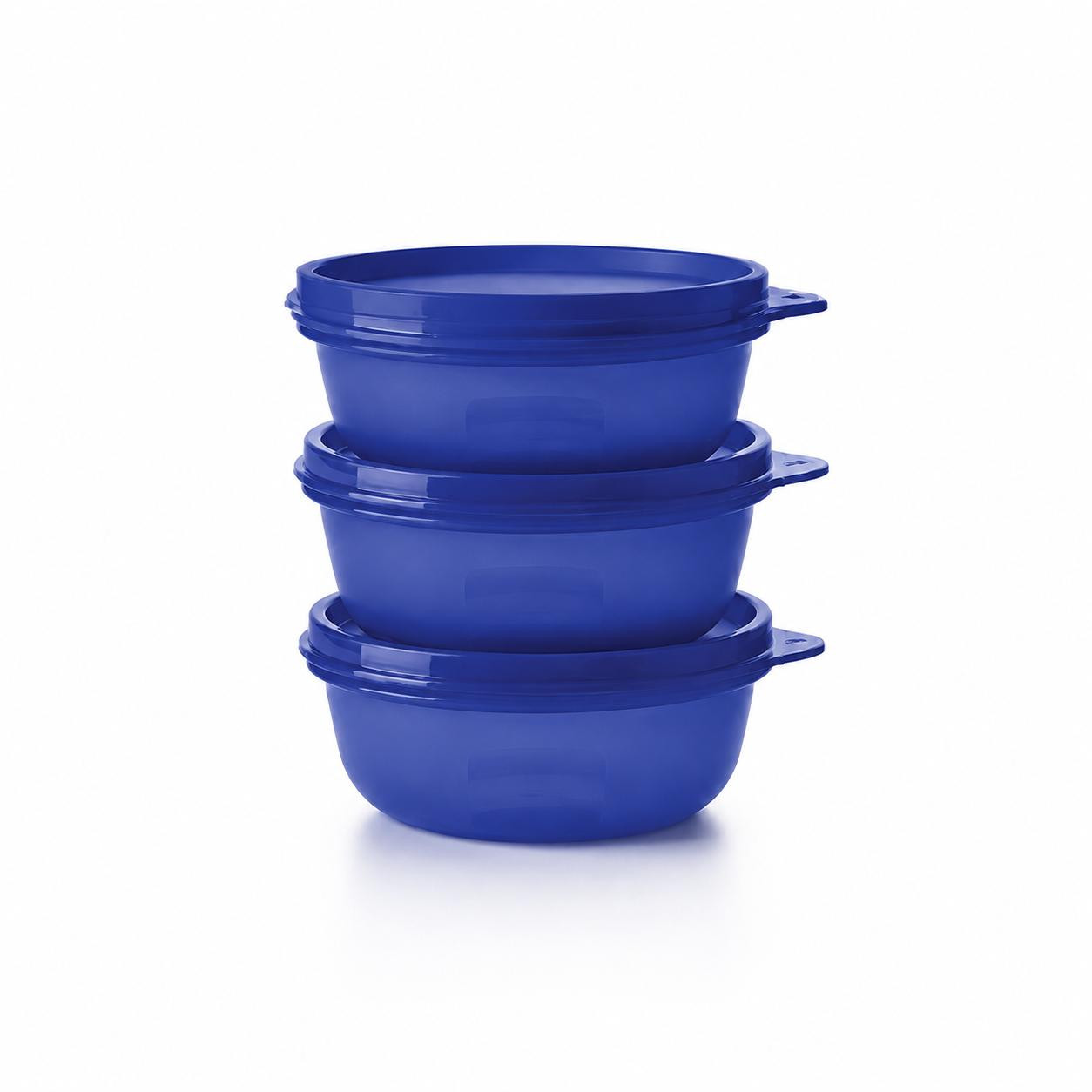 Tupperware koelkastcontainers, 3 stuks, 300 ml, blauw