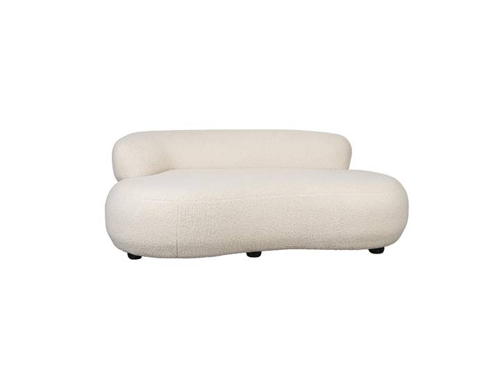 2-seater Lounge Sofa White Label Living Noxx, 185 x 115 cm, White, New, Elegance & comfort - ideal for relaxing hours