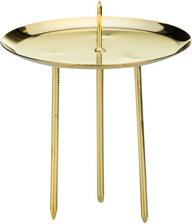 Hochwertige Kerzenhalter, gold, 7,5 cm Ø, 4 Stück