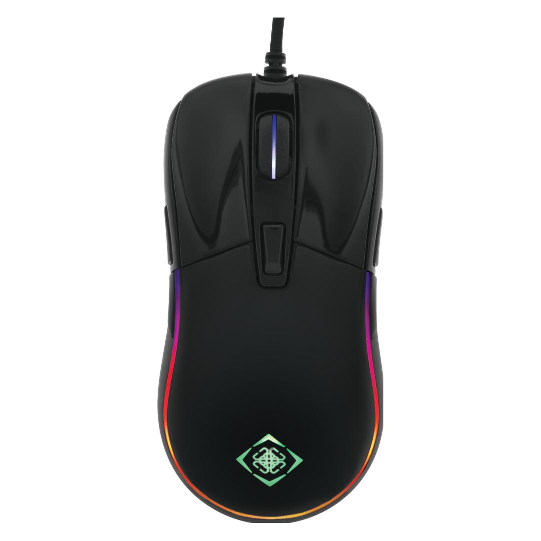 Deltaco RGB USB Gaming Maus in Hochglanz-Optik (Kabelgebunden) (GAM-085)