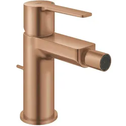Grohe, Bidetarmatur, Lineares S-Grösse Bidet-Waschtischmischer mit Kugelgelenk, EcoJoy und Zugstange Warm Sunset