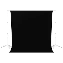 Westcott Knitterfreier schwarzer Hintergrund 2,7 x 3m für Fotografie