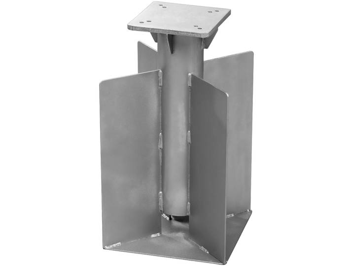 Bodenanker SCHNEIDER SCHIRME Universal , silber (silberfarben), B/H/T: 45cm, Stahl, Bodenanker, Bodenanker