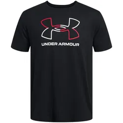 UNDER ARMOUR Foundation Sportshirt Herren 001 - black/red/white 4XL