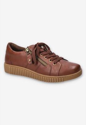 Women's Novie Platform Sneaker by Easy Street in Tan (Size 10 M)