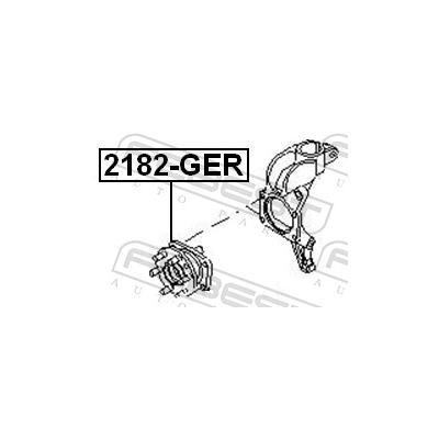 FEBEST Radnabe 2182-GER Hinterachse für Ford