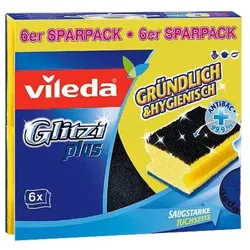 Vileda 6er-Pack Topfreiniger »Glitzi Plus« gelb