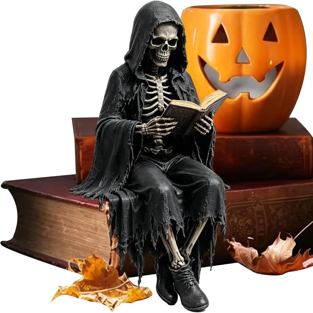 Gothic Beeld Spookachtig Figuur Zwart Breedte: 12 cm