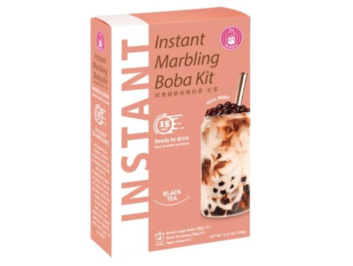 O'S Bubble Instant Boba Zwarte Thee 240 g Kit voor Bubble Tea
