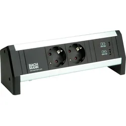 BACH 902.0811 - DESK 2xSchutzkontakt 1xUSB A&C, USB Charger 22W Charger, GST18