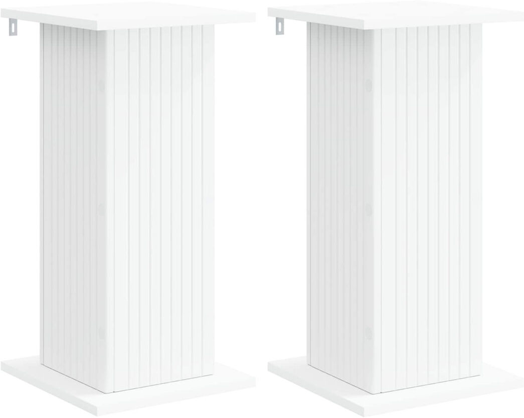 Dakota Fields 1 Tier Plant Stand Set of 2 White 60.5cm H x 30.5cm W x 30cm D