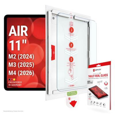 DISPLEX Displayschutzglas "Tablet Real Glass", transparent, B:21,4cm H:1,4cm T:32,5mm, Displayfolien, Displayschutzfolie, Schutzfolie, Bildschirmschutz, kratz- & stoßfest