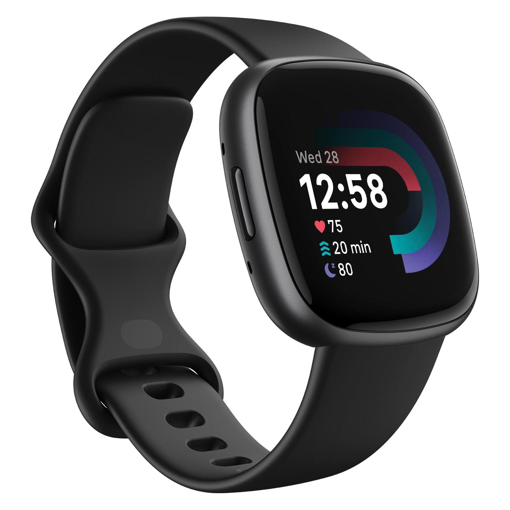 Fitbit Versa 4 (40.50 mm, ohne SIM) (FB523BKBK)