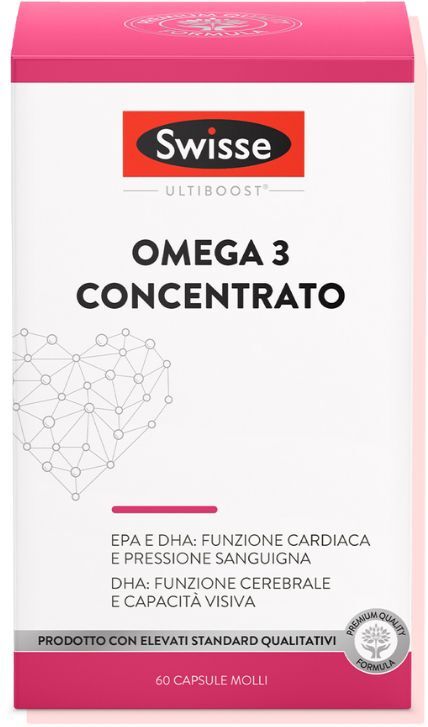 HEALTH AND HAPPINESS (H&H) IT. Swisse Omega 3 Concentrato 1800 mg, 60 Capsule Molli