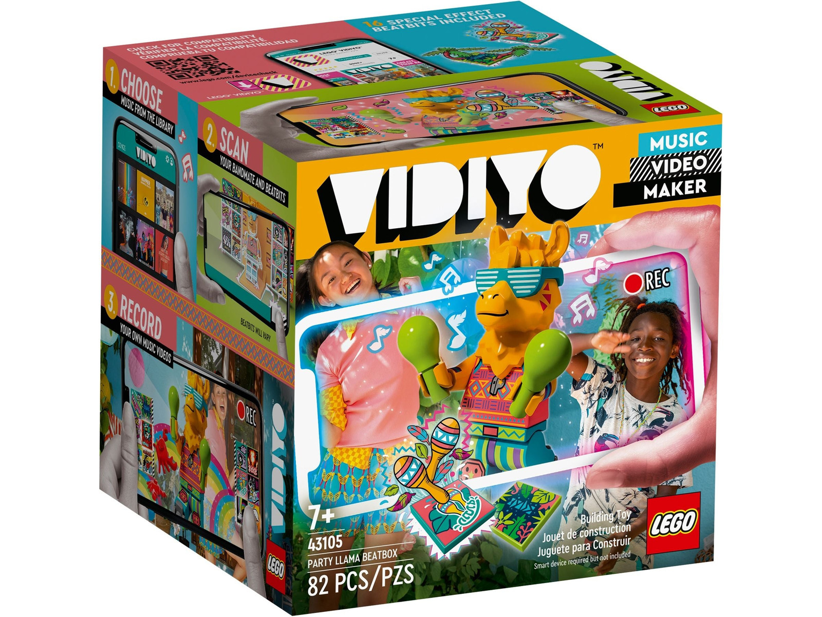 LEGO 43105 VIDIYO Party Llama BeatBox AR-app set met lama minifiguur