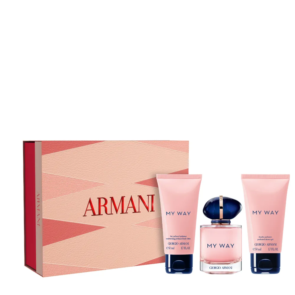 Giorgio Armani - Coffret My Way Coffret pour Femme Eau de parfum 50ml + Gel douche 50ml + Lait 50ml - Kapao Parfumerie en ligne française