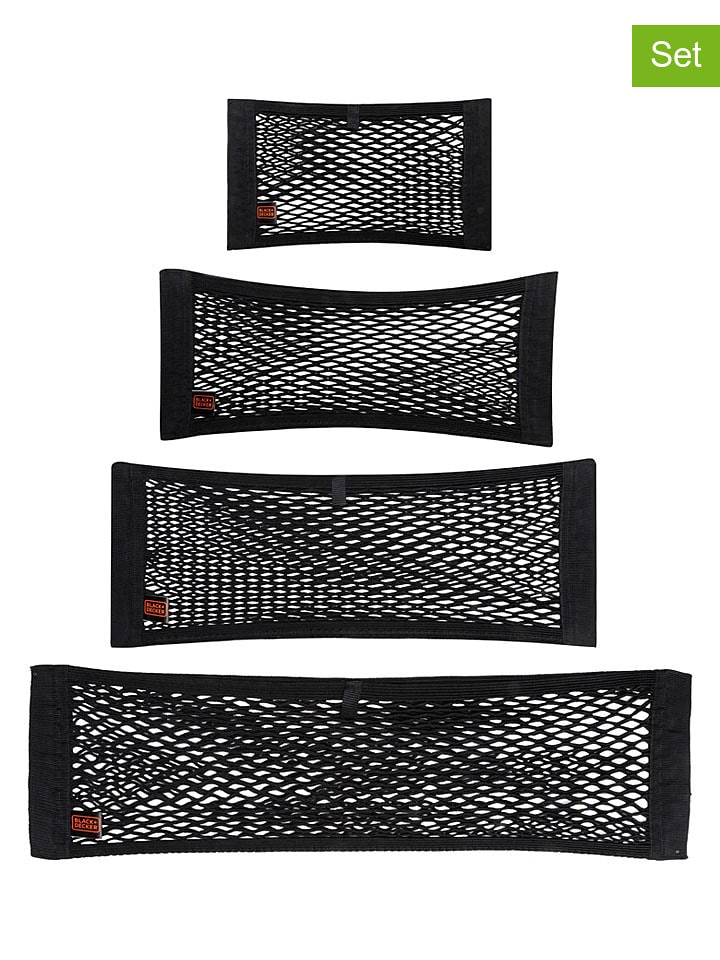 Black & Decker 4er-Set: Aufbewahrungsnetze in Schwarz - onesize