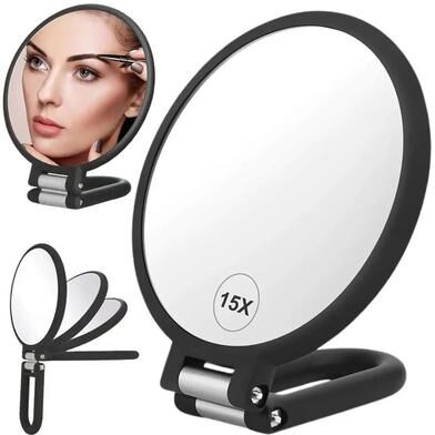 Uplift Picks Precision Double Sided Magnifying Mirror 1X 15X 20X 30X Folding Vanity Mirror 15x