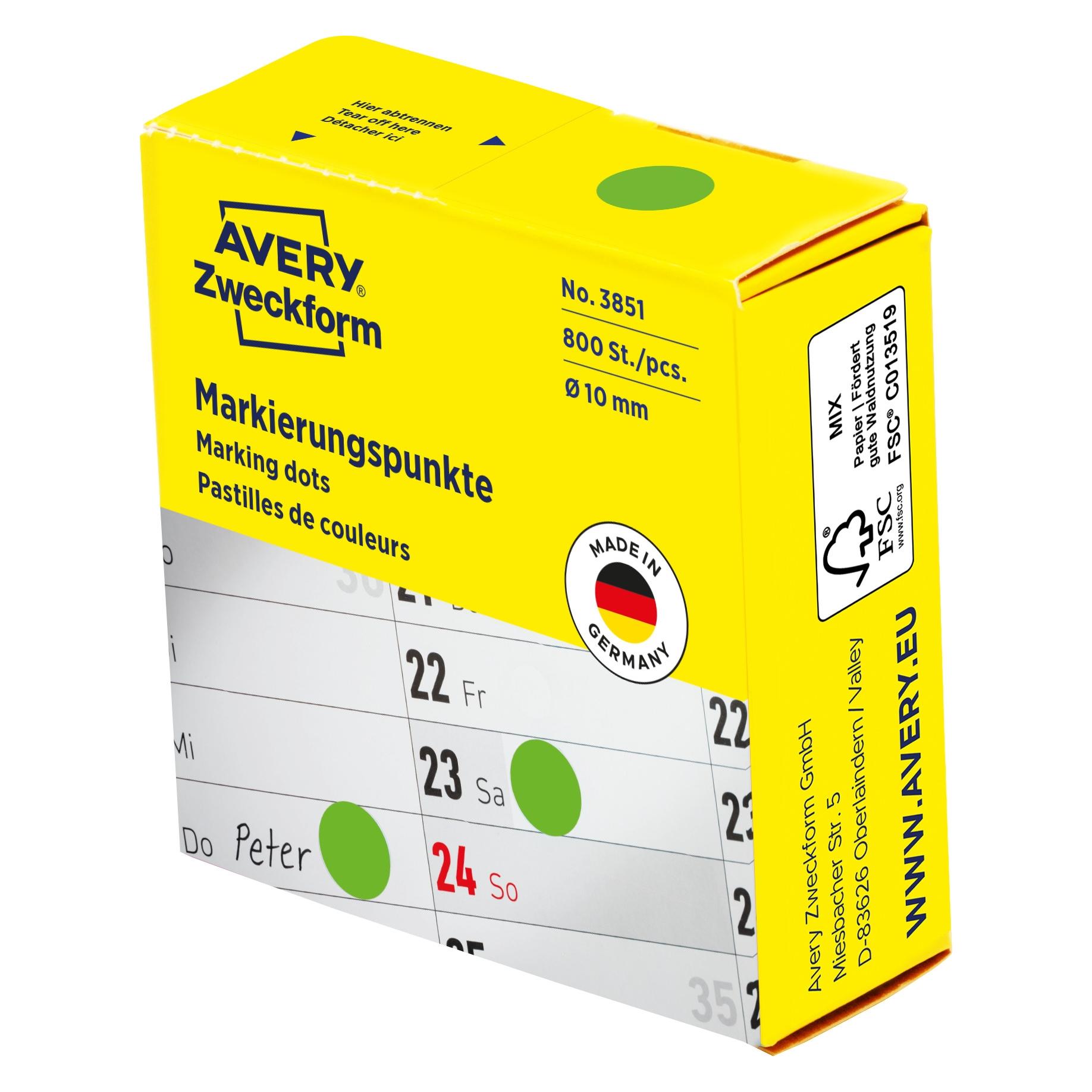 Avery Markierungspunkte im Spender (3851)