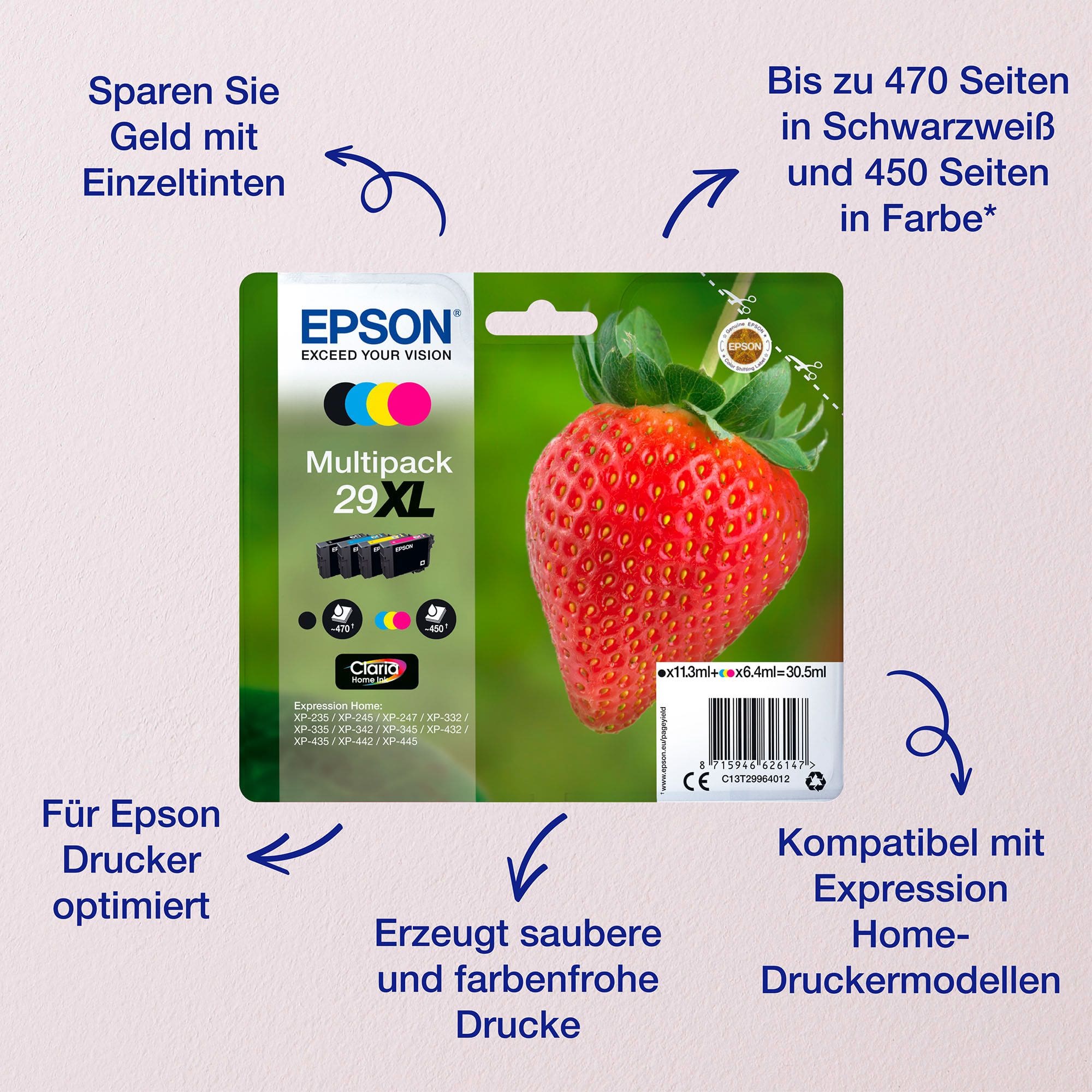 Epson 29 C13T29834012 originale Magenta 3,2 ml